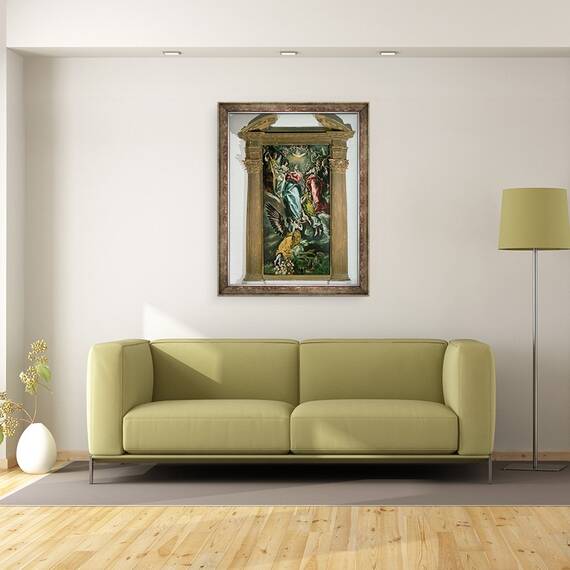 Tablou inramat - El Greco - Adormirea Maicii Domnului, 70 x 90 cm - 2- Roveli