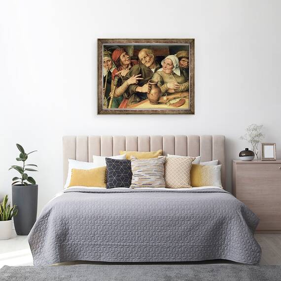 Tablou inramat - Jan Massys - Compania Jovial, 70 x 90 cm - 3- Roveli