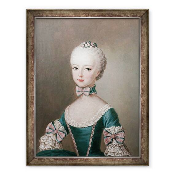 Tablou inramat - Jean-Etienne Liotard - Marie Antoinette, 70 x 90 cm - - Roveli