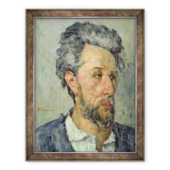 Tablou inramat - Paul Cezanne - Portretul lui Victor Chocquet, 70 x 90 cm - - Roveli