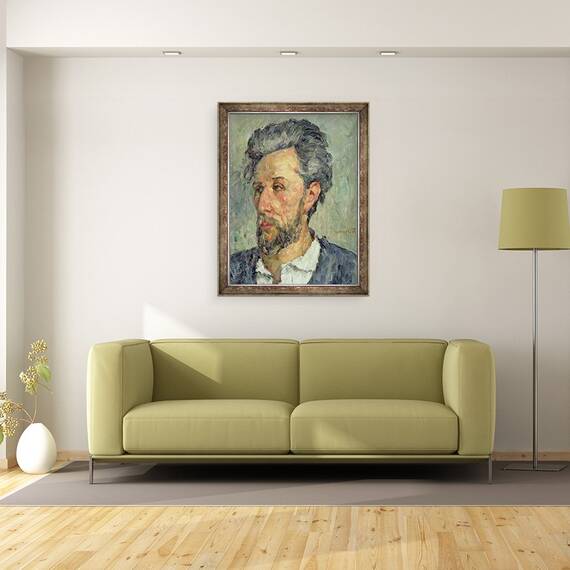 Tablou inramat - Paul Cezanne - Portretul lui Victor Chocquet, 70 x 90 cm - 2- Roveli