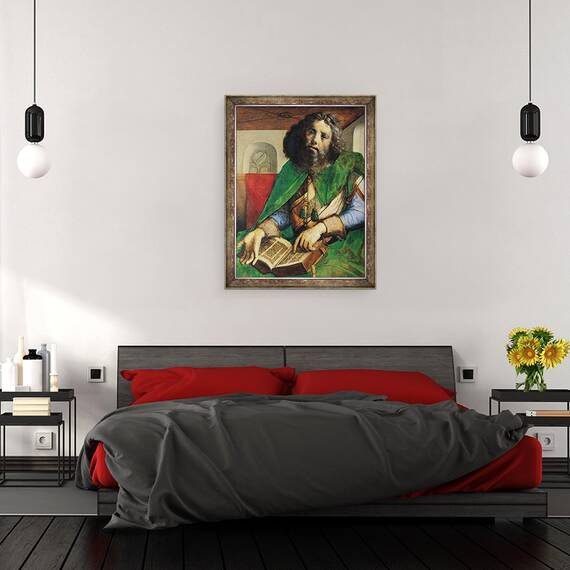 Tablou inramat - Joos van Gent - Portretul lui Platon 429-347 i.Hr. c.1475, 70 x 90 cm - 3- Roveli