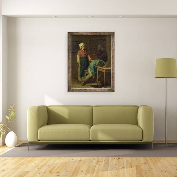Tablou inramat - Charles de Groux - Betivul, 70 x 90 cm - 2- Roveli