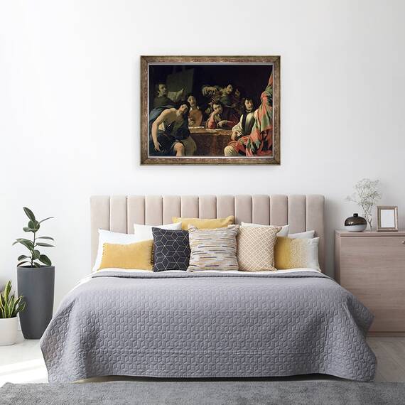 Tablou inramat - Eustache Le Sueur - Reuniunea artistului, 70 x 90 cm - 3- Roveli