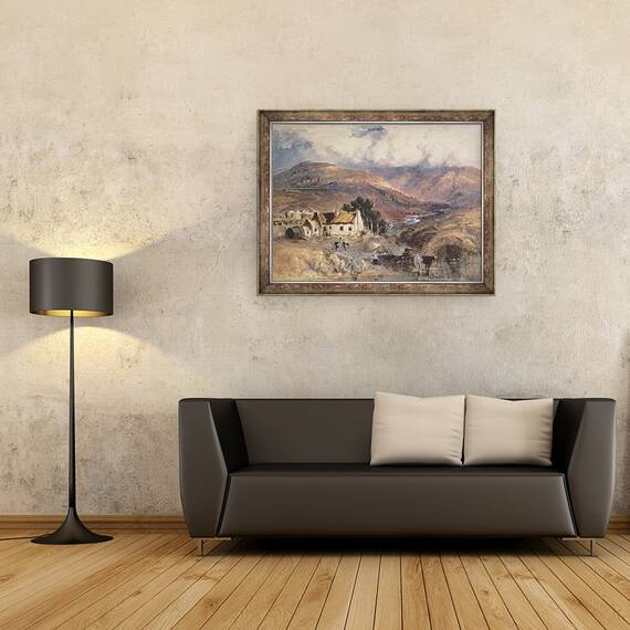 Tablou inramat - Joseph Noel Paton - Peisaj scotian, 70 x 90 cm - 2- Roveli
