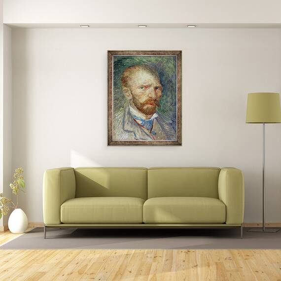 Tablou inramat - Vincent van Gogh - Autoportret IV, 70 x 90 cm - 2- Roveli