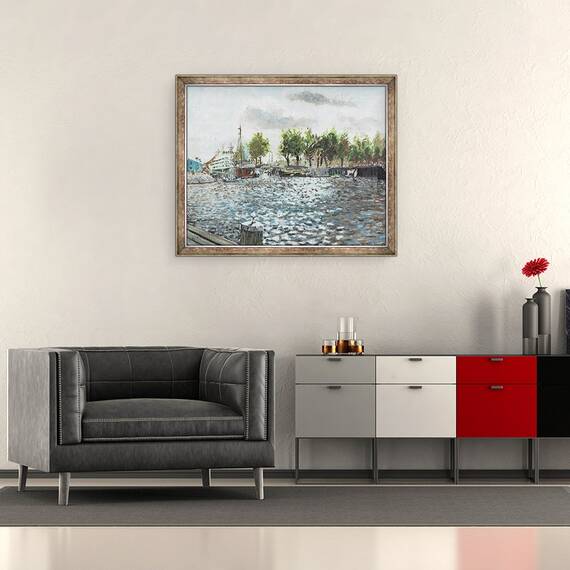 Tablou inramat - Vincent Alexander Booth - Oosterdok Amsterdam, 1999, 50 x 60 cm - 2- Roveli