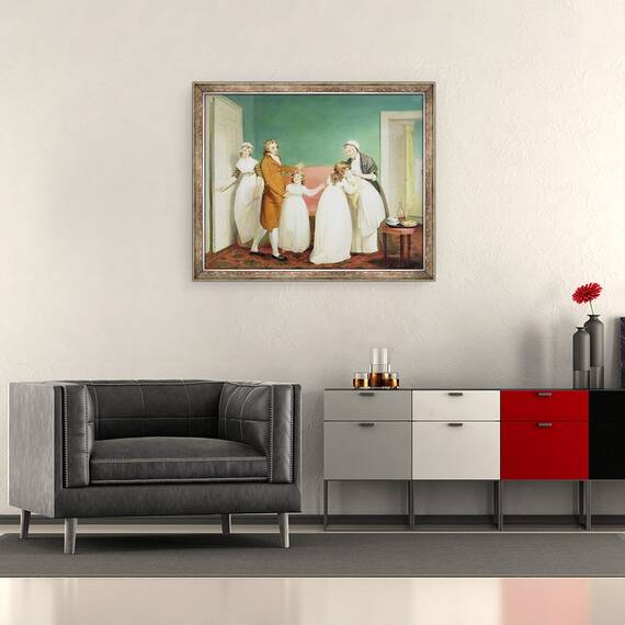 Tablou inramat - William Redmore Bigg - Nasterea mostenitorului, 50 x 60 cm - 2- Roveli