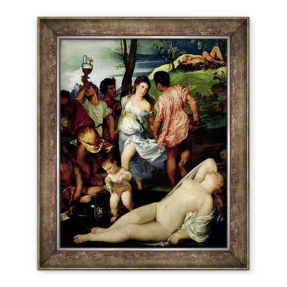 Tablou inramat - Titian - Andrienii II, 50 x 60 cm - - Roveli