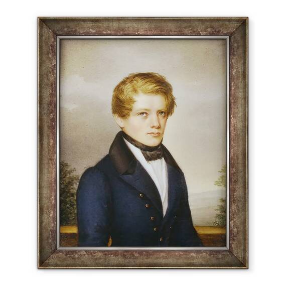 Tablou inramat - Philipp Petri - Otto von Bismarck ca student, 50 x 60 cm - - Roveli