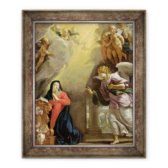 Tablou inramat - Philippe de Champaigne - Buna Vestire, 50 x 60 cm - - Roveli