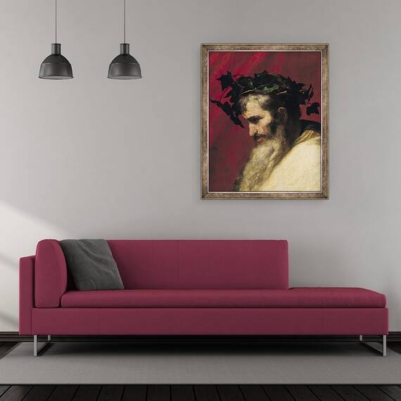 Tablou inramat - Jusepe de Ribera - seful unui batran, 50 x 60 cm - 2- Roveli