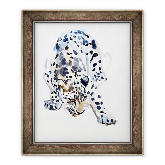 Tablou inramat - Mark Adlington - Leopard arab, 50 x 60 cm - - Roveli