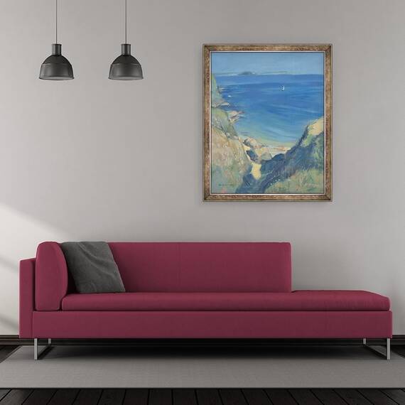 Tablou inramat - Jennifer Wright - Golful Starehole, 50 x 60 cm - 2- Roveli
