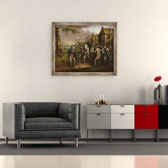 Tablou inramat - John Quidor - Rip Van Winkle, 50 x 60 cm - 2- Roveli