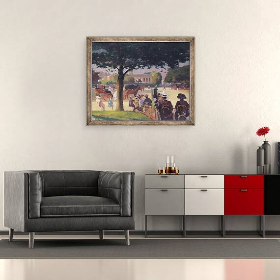 Tablou inramat - Jules Ernest Renoux - Trandafirul Palatului, 50 x 60 cm - 2- Roveli