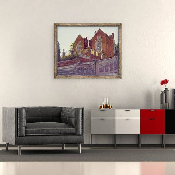 Tablou inramat - Julian Barrow - scolile vechi, 50 x 60 cm - 2- Roveli
