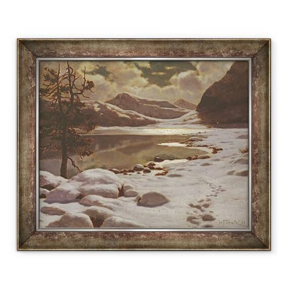Tablou inramat - Ivan Fedorovich Choultse - Lumina lunii in timpul iernii, 50 x 60 cm - - Roveli