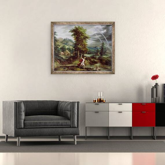 Tablou inramat - Jan Soens - Ceres si Cyane, 50 x 60 cm - 2- Roveli