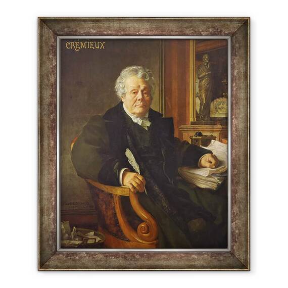 Tablou inramat - Jean Jules Antoine Lecomte du Nouy - Adolphe Cremieux, 50 x 60 cm - - Roveli