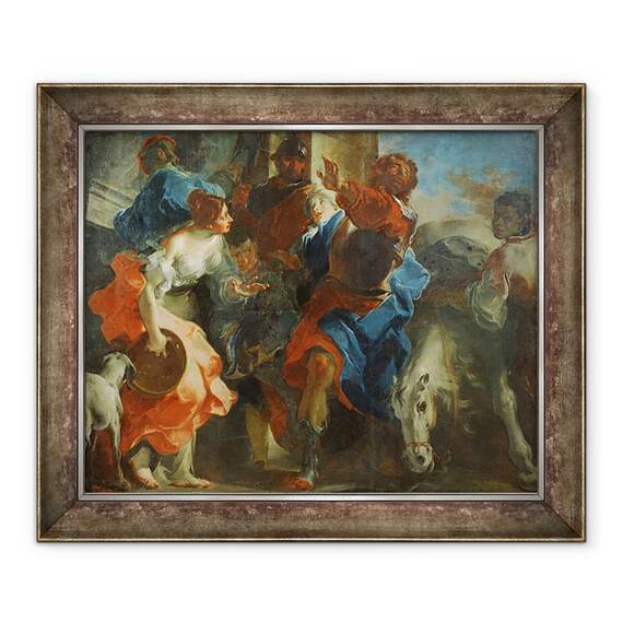 Tablou inramat - Giuseppe Bazzani - Fiica lui Jesphta, 50 x 60 cm - - Roveli