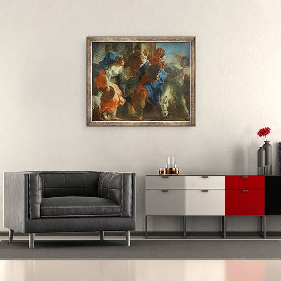 Tablou inramat - Giuseppe Bazzani - Fiica lui Jesphta, 50 x 60 cm - 2- Roveli