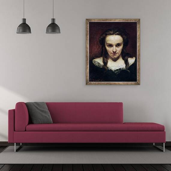 Tablou inramat - Gustave Courbet - Clarvazatorul sau Somnambulul, 50 x 60 cm - 2- Roveli