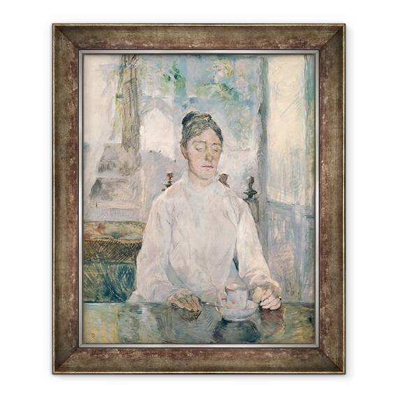 Tablou inramat - Henri de Toulouse-Lautrec - Adele Tapie de Celeyran 1840-1930 Countess of Toulouse-Lautrec-Monfa, 50 x 60 cm - - Roveli