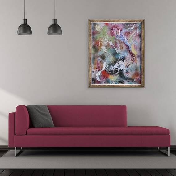 Tablou inramat - Ikahl Beckford - Transcenderea timpului, 50 x 60 cm - 2- Roveli