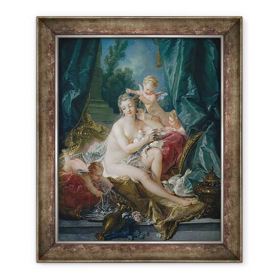 Tablou inramat - Francois Boucher - Toaleta lui Venus, 50 x 60 cm - - Roveli