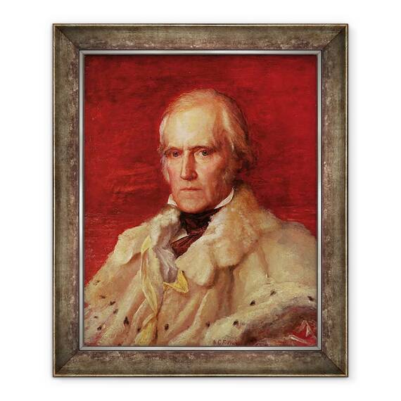 Tablou inramat - George Frederick Watts - Portret De Stratford Canning 1786-1880, 50 x 60 cm - - Roveli