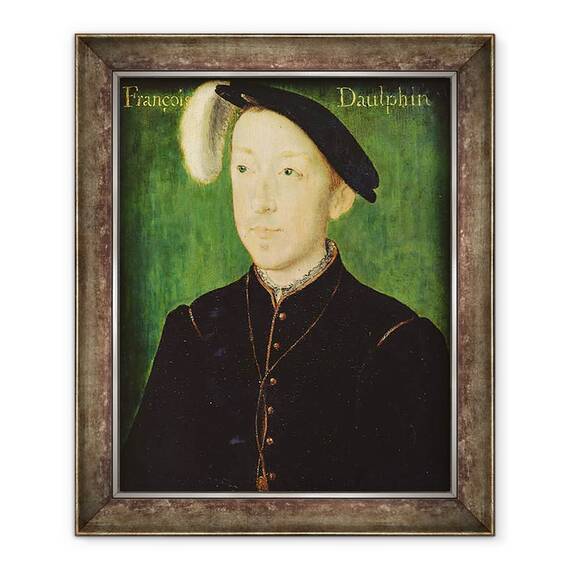 Tablou inramat - Corneille de Lyon - Portretul lui Charles de France 1522-45 Duce de Orleans, 50 x 60 cm - - Roveli