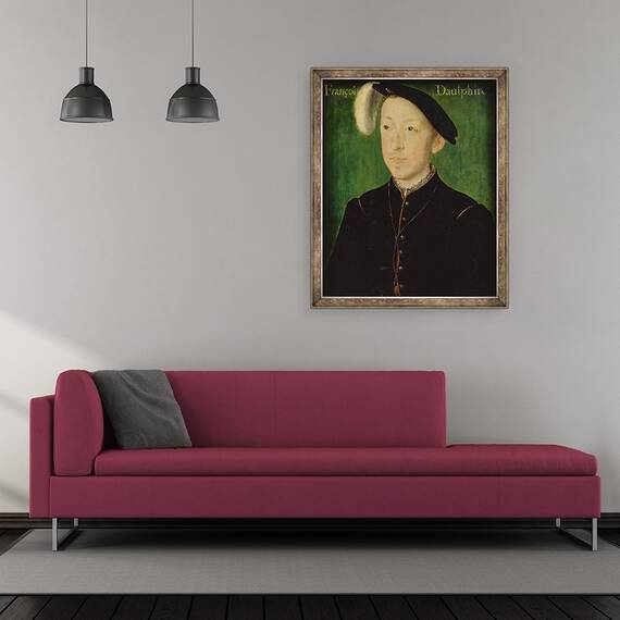 Tablou inramat - Corneille de Lyon - Portretul lui Charles de France 1522-45 Duce de Orleans, 50 x 60 cm - 2- Roveli