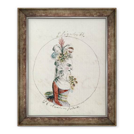 Tablou inramat - Cassandra Austen - Queen Elizabeth I, 50 x 60 cm - - Roveli