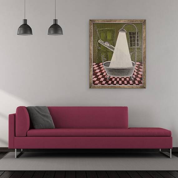 Tablou inramat - Celia Washington - Dusul, 50 x 60 cm - 2- Roveli