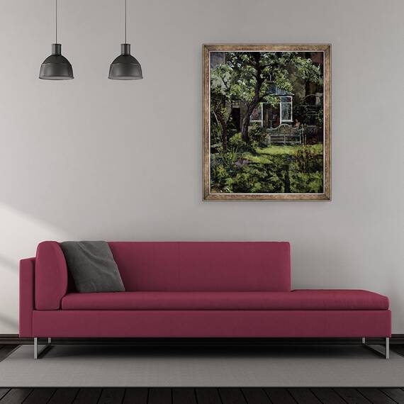 Tablou inramat - Christopher Glanville - Banca Lutyens, 50 x 60 cm - 2- Roveli