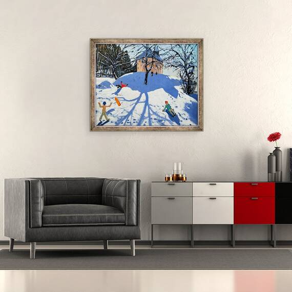 Tablou inramat - Andrew Macara - Les Gets, 50 x 60 cm - 2- Roveli