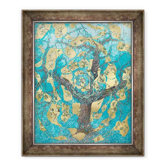 Tablou inramat - angus hampel - Tacerea 8, 2010, 50 x 60 cm - - Roveli