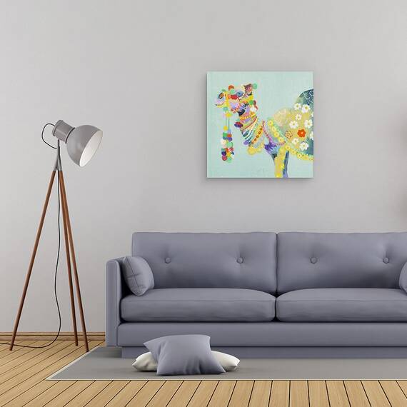 Tablou canvas - Animale, Diverse, Camila Colorata, Pictura Ii, 90 x 90 cm - 2- Roveli