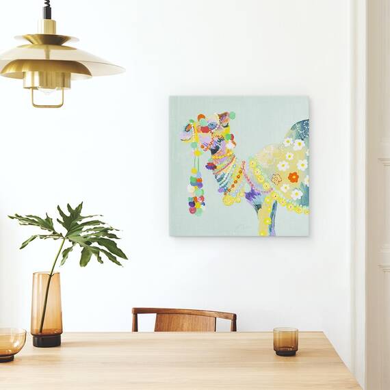Tablou canvas - Animale, Diverse, Camila Colorata, Pictura Ii, 90 x 90 cm - 4- Roveli