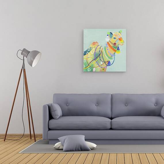 Tablou canvas - Animale, Diverse, Camile Colorate, Pictura, 60 x 60 cm - 2- Roveli