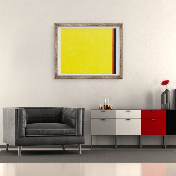Tablou inramat - Alex Dunn - Mergi la Galben, 50 x 60 cm - 2- Roveli