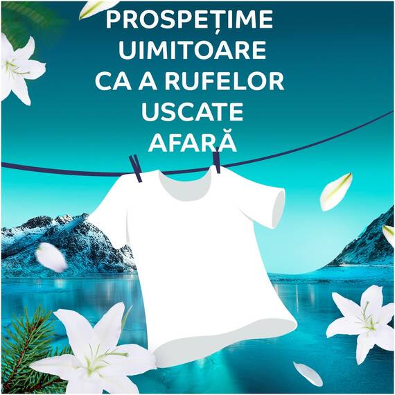 Balsam de rufe Lenor Fresh Air Northern Solstice ultra concentrat, 700 ml, 50 spalari, tehnologie SolarDry, prospetime ca de rufele uscate afara la soare, doza mica pentru efect intens - 3- Roveli
