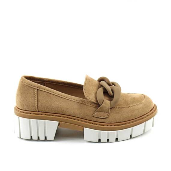 Pantofi dama , cu talpa voluminoasa , accesorizati A10325-KHAKI, Culoare (12): Camel, Marime (12): 39 - 3- Roveli