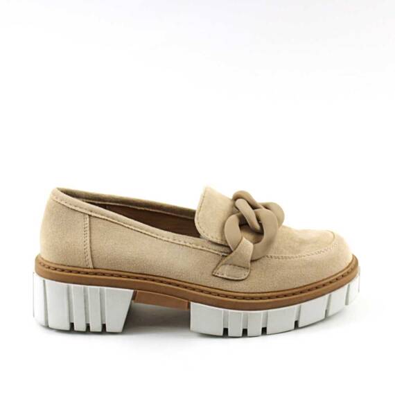 Pantofi dama , cu talpa voluminoasa , accesorizati A10325-BEIGE, Culoare (12): Bej, Marime (12): 39 - 3- Roveli