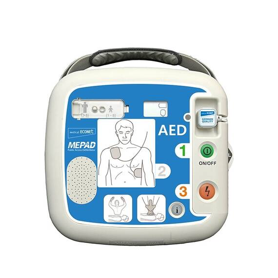 Defibrilator extern semiautomat C pentru adulti si copii, ME PAD semi - - Roveli