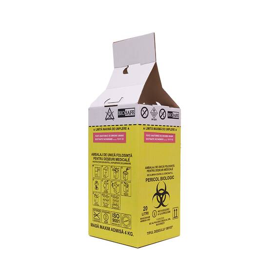 Cutii pentru incinerare cu sac anatomo-patologice 20 L - - Roveli