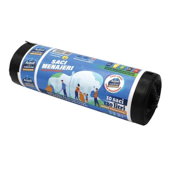 Saci negri menajeri 10 buc/120 litri - - Roveli