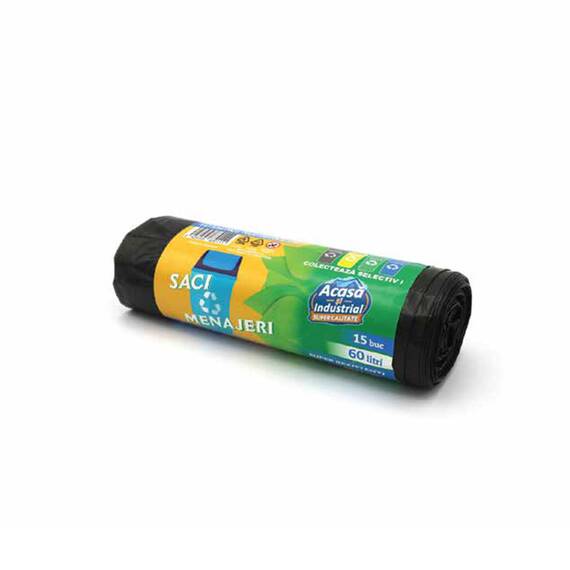 Saci negri menajeri 60 litri 260 gr - - Roveli