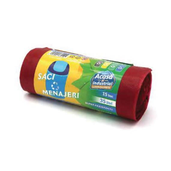 Saci menajeri colorati 15 buc/35 litri - 3- Roveli